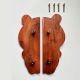 Handcrafted Acacia Wood Panda Cupboard Handles Set